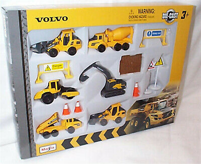 Maisto Volvo Construction Site Set 15pcs image
