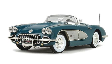 Motormax 1/18 1958 Chevrolet Corvette - Blue image
