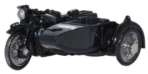 Oxford  1/76 BSA Motorbike and Sidecar Police image