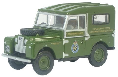 Oxford  1/76 Land Rover Series 1 80 inch Hard Top Civil Defence image