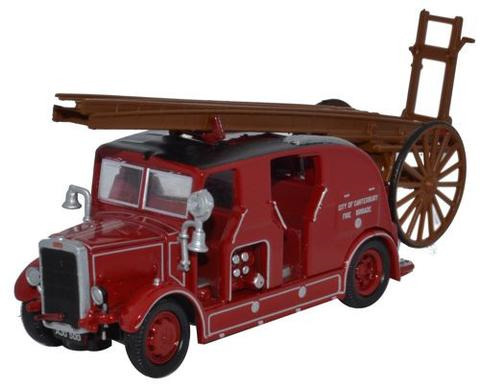 Oxford  1/76 Leyland Cub FK7 City Of Canterbury Fire Brigade image