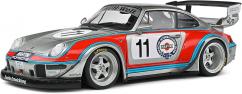Solido 1/18 Porsche 911 (993) RWB Body Kit Martini Grey 2020 image