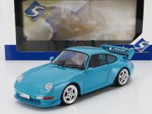 Solido 1/18 Porsche 911 (993) Clubsport 1997 Rivera Blue image