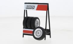 IXO Models 1/18 BBS Wheel, Tire & Stand Set image