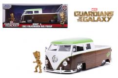Jada 1/24 1963 VW Bus Truck with Groot image