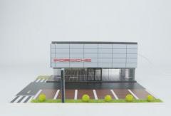 G-Fans 1/64 Porsche Dealership Showroom with LED Lights image