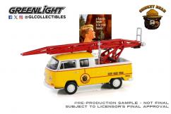 Greenlight 1/64 Volkswagen Type 2 Double Cab Pickup Ladder Truck 1968 image