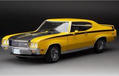 SunStar 1/18 Buick GSX 1970 Yellow with Black Stripes image
