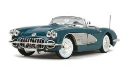 Motormax 1/18 1958 Chevrolet Corvette - Blue image