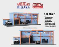 American Diorama 1/64 Gulf Oil Garage Diorama Set image