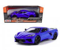 Motormax 1/24 2020 Corvette C8 Blue image