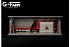 G-Fans 1/64 ADVAN Racing Wheel Showroom with LED Lights image