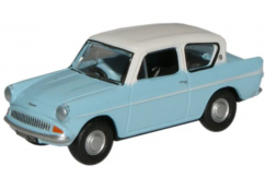 Oxford 1/76 Ford Anglia 105E Blue & White image