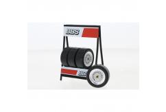 IXO Models 1/18 BBS Wheel, Tire & Stand Set image