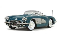 Motormax 1/18 1958 Chevrolet Corvette - Blue image