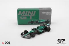 Mini GT 1/64 Aston Martin AMR24 F1 #14 Fernando Alonso - 2024 Bahrain GP image