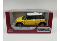 KiNSMART 1/28 Mini Cooper S Yellow image