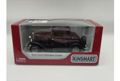 KiNSMART 1/34 Ford 3 Window Coupe 1932 Metallic Burgundy image