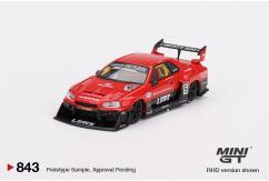 Mini GT 1/64 Nissan LB-ER34 Super Silhouette Skyline Red/Black image