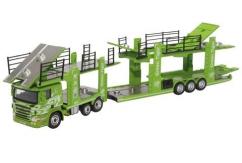 Oxford  1/76 Scania Car Transporter Green Tiger image