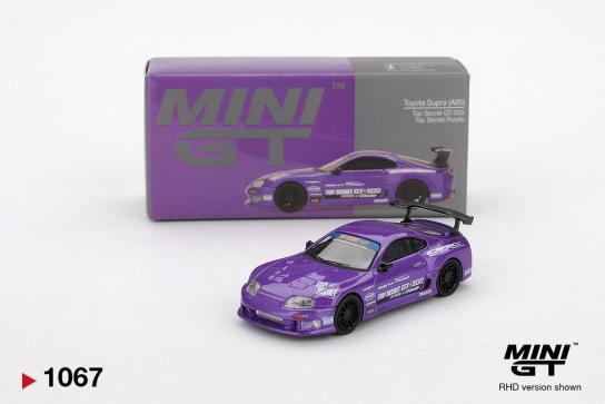 Mini GT 1/64 Toyota Supra (A80) Top Secret GT-300 Top Secret Purple image