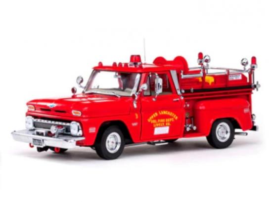 SunStar 1/18 Chevrolet C-20 Fire Truck 1965 image