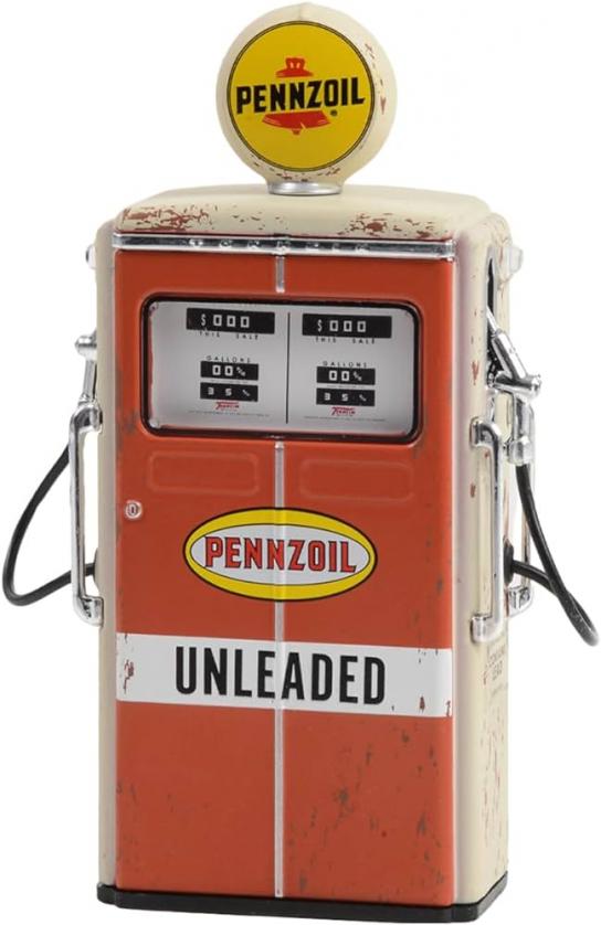 Greenlight 1/18 Tokheim 350 Gas Pump 1954 Pennzoil Unleaded image
