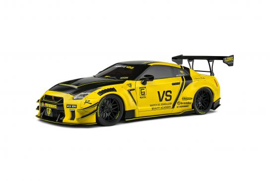 Solido 1/18 Nissan GT-R (R35) Liberty Walk Body Kit 2.0 2020 Yellow image