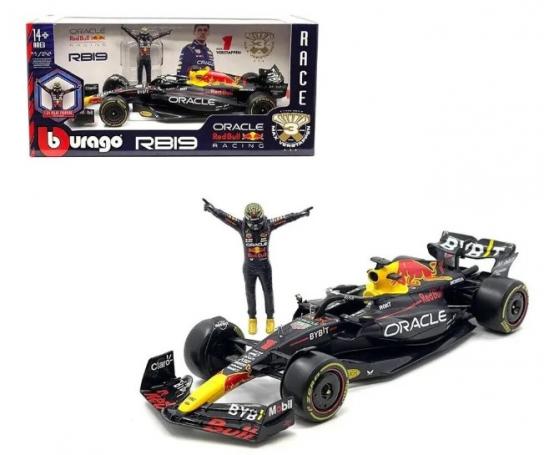 Bburago 1/24 Oracle Red Bull Racing RB19 F1 2023 #1 Max Verstappen with Figure image