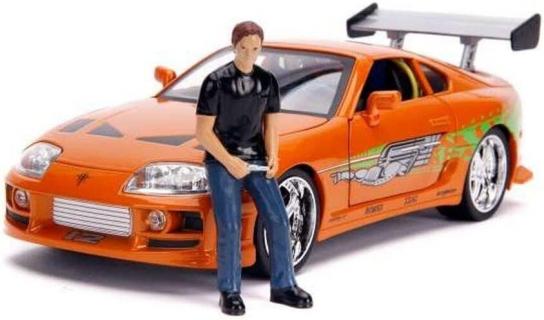 Jada 1/18 Supra with Brian & Lights - Fast and Furious image