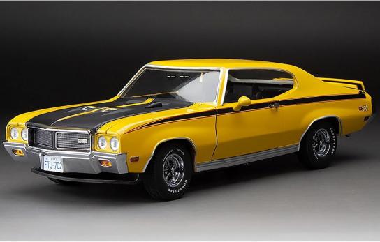 SunStar 1/18 Buick GSX 1970 Yellow with Black Stripes image