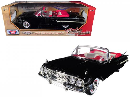 Motormax 1/18 Chevrolet Impala Convertible 1960 Black image