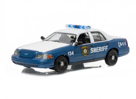 Greenlight 1/43 2001 Ford Crown Victoria Police Interceptor Blue image