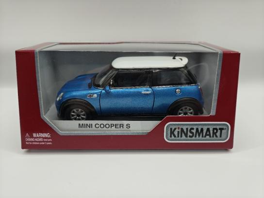 KiNSMART 1/28 Mini Cooper S Blue image