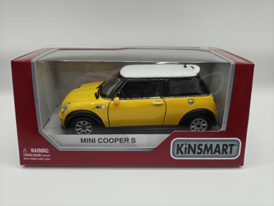 KiNSMART 1/28 Mini Cooper S Yellow image