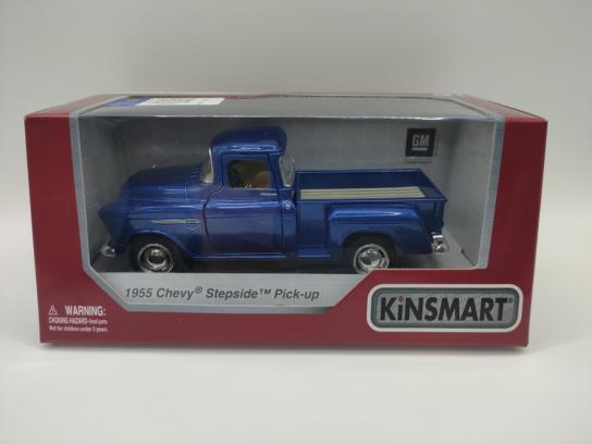 KiNSMART 1/32 Chevy Stepside Pick-up 1955 Blue image