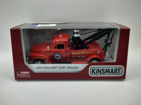 KiNSMART 1/38 Chevrolet 3100 Wrecker 1953 Red image