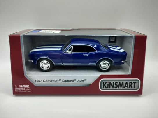 KiNSMART 1/37 Chevrolet Camaro Z/28 1967 Blue image