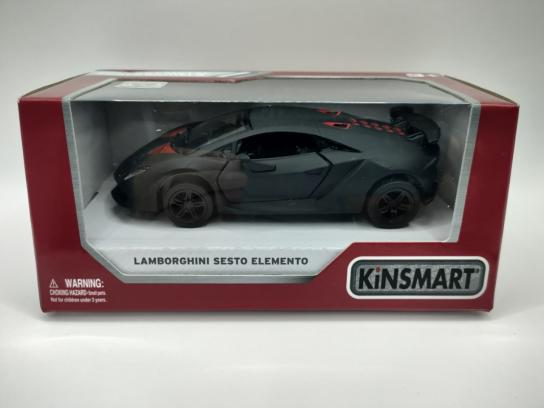 KiNSMART 1/38 Lamborghini Sesto Elemento Matt Black image