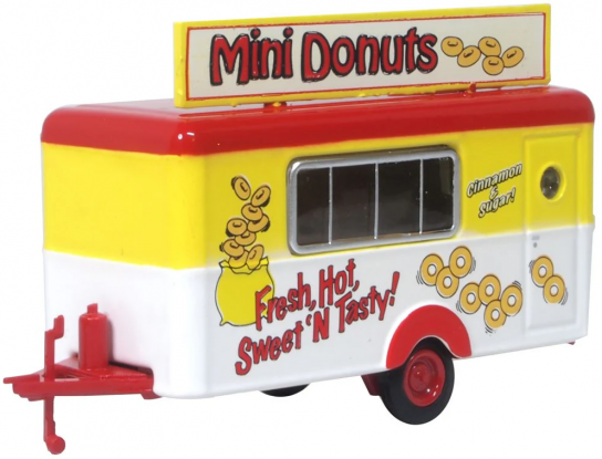 Oxford 1/76 Mobile Food Trailer - Mini Donuts image