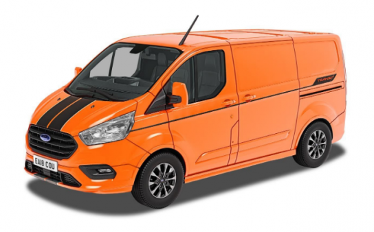 Corgi 1/43 Ford Transit Custom Sport - Orange image
