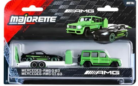 Majorette 1/64 Mercedes-AMG G 63 & GT 63 Trailer Set image