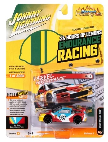 Johnny Lightning 1/64 Honda CRX #937 "24 Hours of Lemons Racing" image