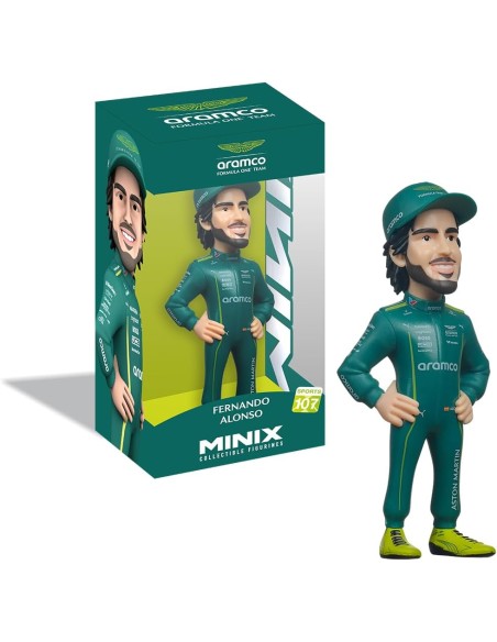 MINIX Fernando Alonso Aston Martin Aramco Figurine F1 2024 image