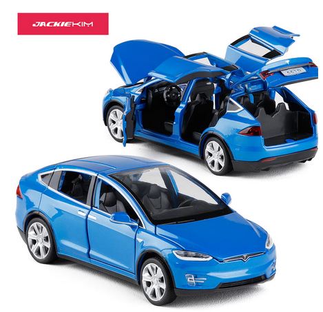 DModels 1/32 Tesla MODEL X Blue image
